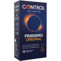 Control Preservativos Finissimo Original- Caja de condones muy finos- gama sensibilidad- lubricados- ajuste perfecto…